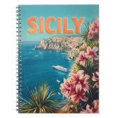 Carnet Fleurs de Sicile vintage (Devant)