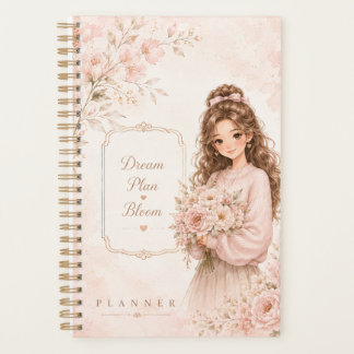 Carnet Fleurs de Soie Pastel Mignon