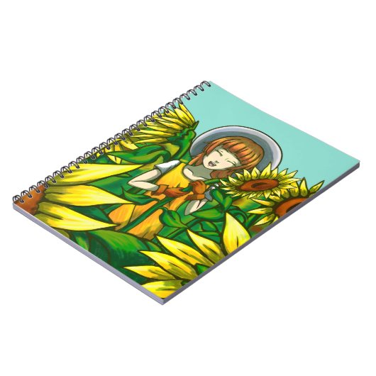 Carnet Fleurs de soleil (Côté gauche)