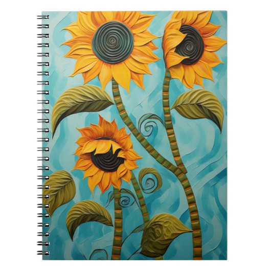 Carnet Fleurs de soleil (Devant)