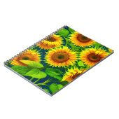 Carnet Fleurs de soleil (Côté gauche)