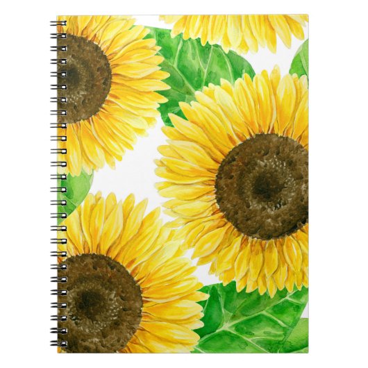 Carnet Fleurs de soleil (Devant)