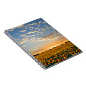 Carnet Fleurs de soleil au coucher du soleil (Côté Droit)