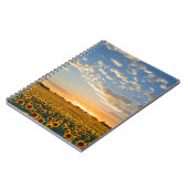 Carnet Fleurs de soleil au coucher du soleil (Côté gauche)