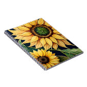 Carnet Fleurs de soleil en aquarelle (Côté Droit)