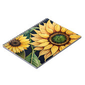 Carnet Fleurs de soleil en aquarelle (Côté gauche)