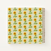Carnet Fleurs de soleil jaunes (Dos)