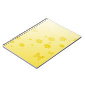 Carnet Fleurs de soleil sur papillons (Côté gauche)