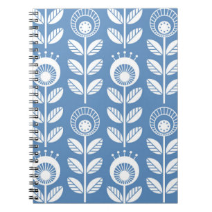 Carnet Fleurs de style folk scandinave - fleurs florales