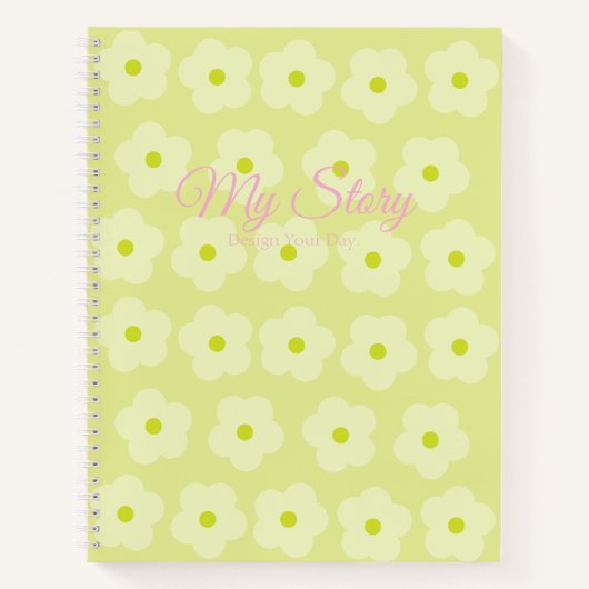 Carnet Fleurs de teintes douces (Devant)