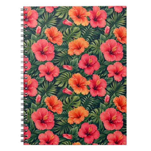 Carnet Fleurs de Tilleul Tropical Vibrant (Devant)