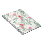 Carnet Fleurs de trèfle aquarelle. (Côté Droit)