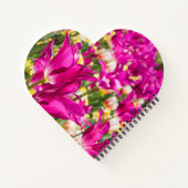 Carnet Fleurs de tulipes à Fuchsia (Dos)