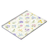 Carnet Fleurs de variété du jardin de printemps en médail (Côté gauche)