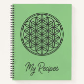 Carnet FLEURS DE VIE - Symbole de géométrie sacrée plan 1 (Devant)