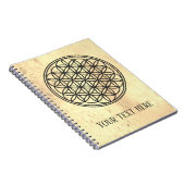 Carnet FLEURS DE VIE - Symbole de géométrie sacrée plan 1 (Côté Droit)