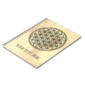 Carnet FLEURS DE VIE - Symbole de géométrie sacrée plan 1 (Côté gauche)