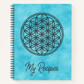 Carnet FLEURS DE VIE - Symbole de géométrie sacrée plan 1 (Devant)