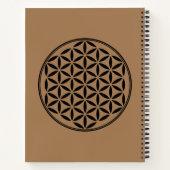 Carnet FLEURS DE VIE - Symbole de géométrie sacrée plein  (Dos)
