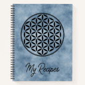 Carnet FLEURS DE VIE - Symbole de géométrie sacrée plein  (Devant)