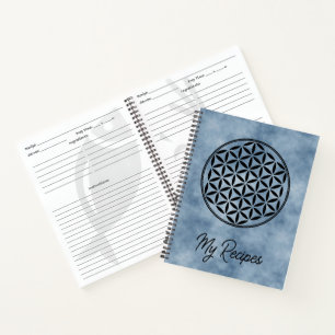 Carnet FLEURS DE VIE - Symbole de géométrie sacrée plein 