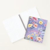 CARNET FLEURS D'EAU ROSE JOLIMENT BLEU JAUNE (Intérieur)