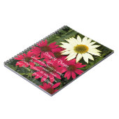 Carnet Fleurs d'Échinacée de la Prière de la Sérénité (Côté gauche)