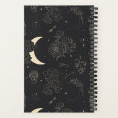 Carnet Fleurs des étoiles de lune cosmique (Verso)