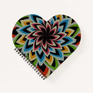 CARNET FLEURS D'ESCALIERS COLORÉES