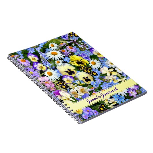 Carnet Fleurs d'été colorées (Côté Droit)