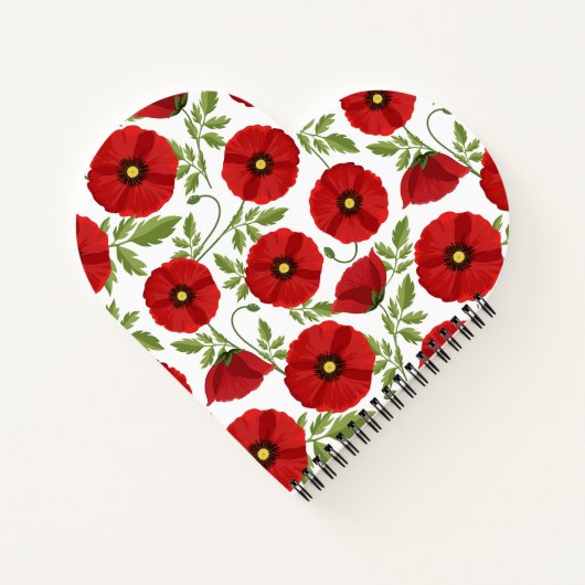 Carnet Fleurs d'été joyeuses floraison de pavot (Dos)