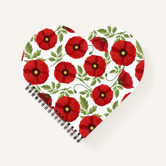 Carnet Fleurs d'été joyeuses floraison de pavot (Devant)