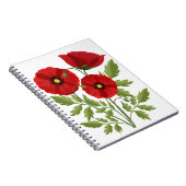 Carnet Fleurs d'été joyeuses floraison de pavot (Côté Droit)