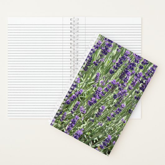 Carnet Fleurs d'herbe lavande florale (À l'intérieur)