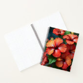 Carnet Fleurs d'Hibiscus rouge vif-76894 (Intérieur)
