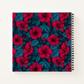 Carnet Fleurs d'hibiscus rouges (Dos)