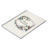 Carnet Fleurs d'hiver (Côté gauche)