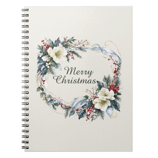 Carnet Fleurs d'hiver (Devant)