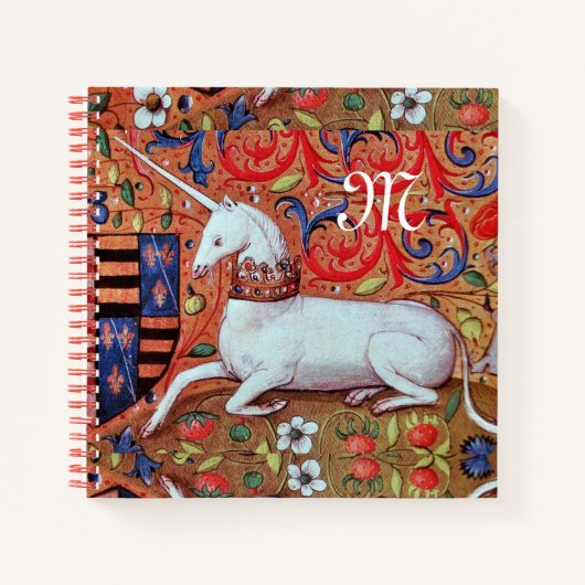 CARNET FLEURS D'IMAGINAIRE ET D'UNICORNE, MOTIFS FLORAUX  (Devant)