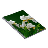 Carnet Fleurs d'Iris à poils blancs (Côté Droit)