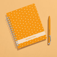 Fleurs Ditsy Orange Chaud Points de Polka Personna