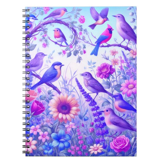 Carnet fleurs d'oiseaux (Devant)