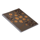 Carnet Fleurs d'or (Côté Droit)