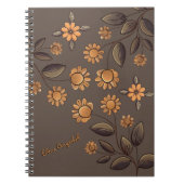 Carnet Fleurs d'or (Devant)