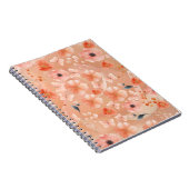 Carnet Fleurs d'orange et de pêche et papillon (Côté Droit)