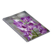 Carnet Fleurs d'Orchidée Violette Kauai (Côté Droit)