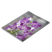 Carnet Fleurs d'Orchidée Violette Kauai (Côté gauche)