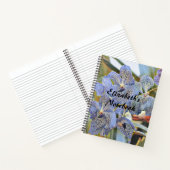 Carnet Fleurs d'orchidées de couleur lavande bleue (Intérieur)