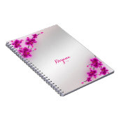 Carnet Fleurs d'orchidées Élégant floral (Côté Droit)