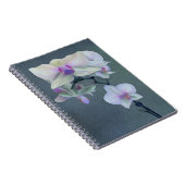 Carnet Fleurs d'orchidées violettes et blanches (Côté Droit)